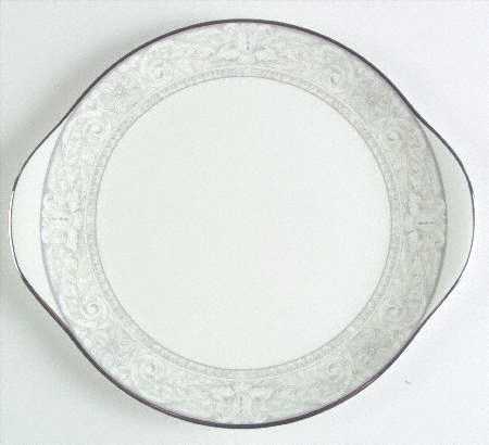 Naples Platinum Handled Cake Plate