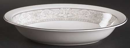 Naples Platinum 10" Oval Vegetable Bowl