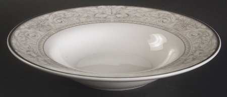 Naples Platinum Rim Soup Bowl