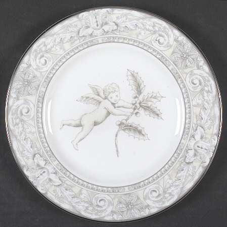 Naples Platinum Holiday Salad Plate
