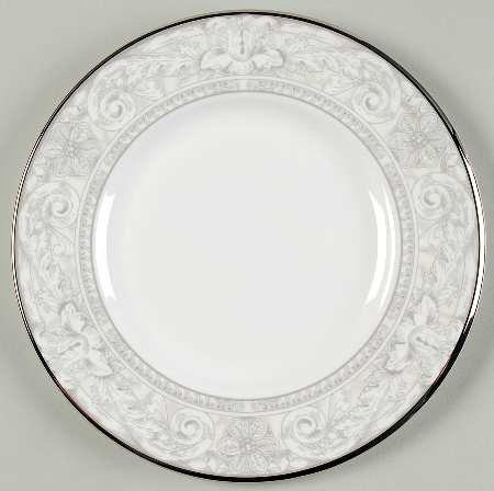 Naples Platinum Salad Plate
