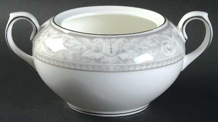 Naples Platinum Sugar Bowl No Lid