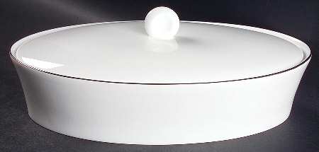 Fusion Platinum Oval Covered Vegetable