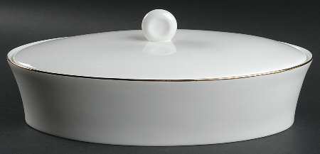 Fusion Gold Oval Covered Vegetable