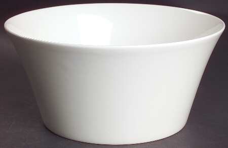 Fusion White 10" Large Salad Serving Bowl