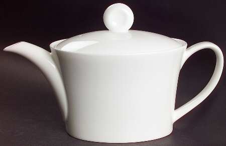 Fusion White Teapot & Lid