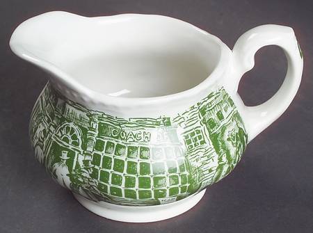 Coaching Taverns Green Mini Creamer