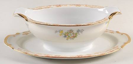 RCJ8 Gravy Boat with Attached Underplate