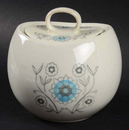 Blue Meadow Sugar Bowl & Lid