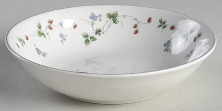 Strawberry Fayre Red Coupe Cereal Bowl