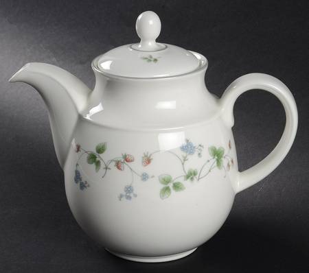 Strawberry Fayre Red Teapot & Lid