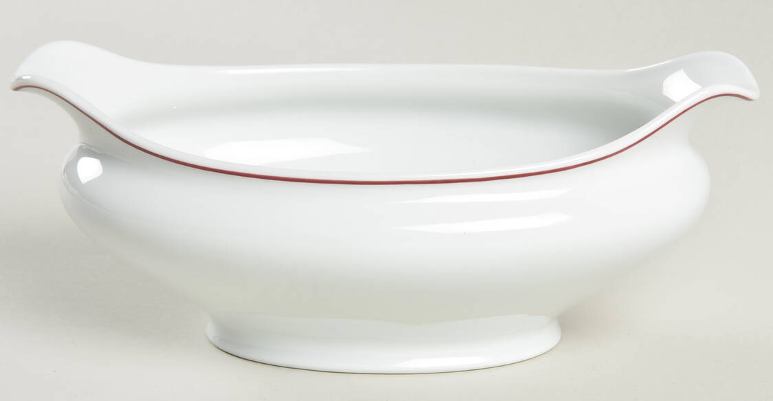 R6L1 Red Gravy Boat