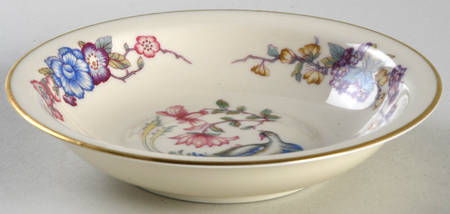 Phoenix (U.S. Zone, Gold Trim, No Verge) Rim Fruit/Dessert (Sauce) Bowl