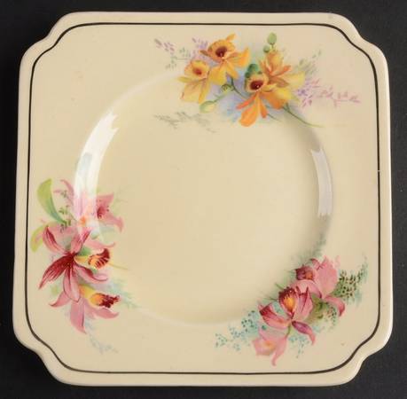 Orchid Square Bread & Butter Plate