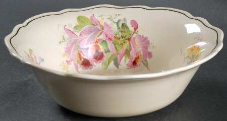 Orchid 9" Round Vegetable Bowl