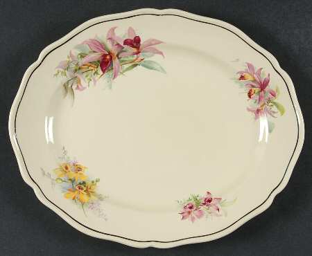 Orchid 11" Oval Serving Platter