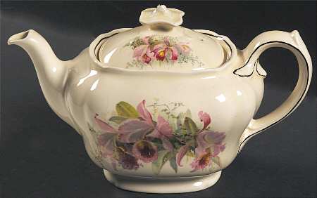 Orchid Teapot & Lid