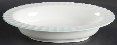 Warmstry Green 10" Oval Vegetable Bowl