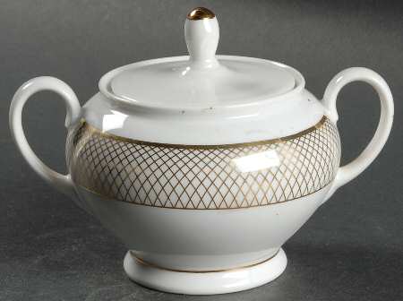 Siam Gold Sugar Bowl & Lid