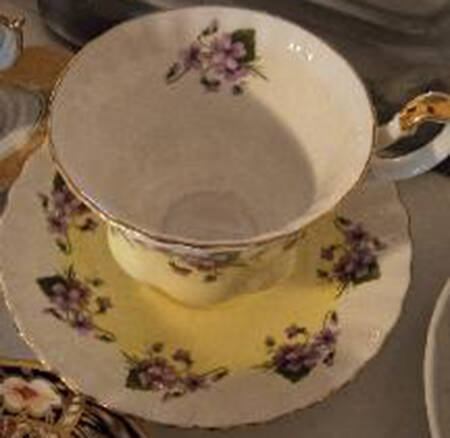 4361 Footed Cup & Saucer Set