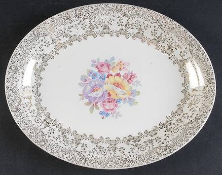 Royal Bouquet 11" Oval Serving Platter