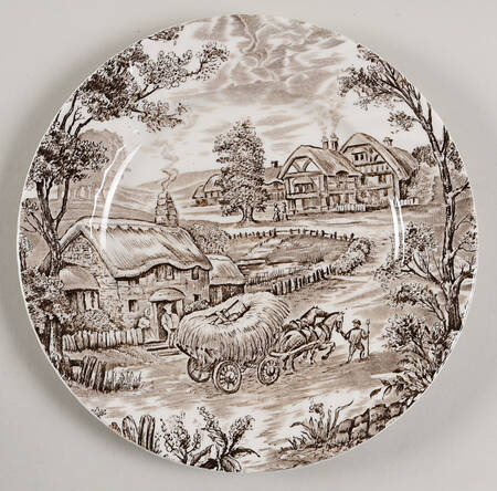 Hayride Brown Salad Plate
