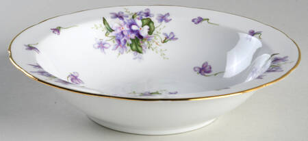 Spring Violets 9" Round Vegetable Bowl