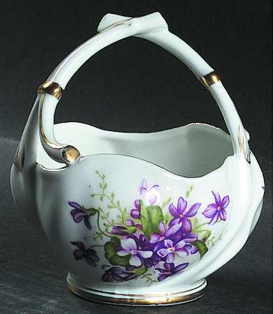 Spring Violets Small Basket