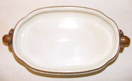 W2279 Brown Oval Vegetable No Lid