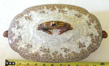 W2279 Brown Lid for Oval Vegetable