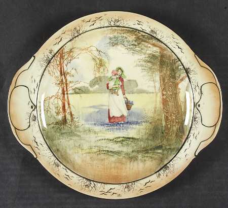 Bluebell Gatherers Handled Cake Plate