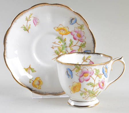 Anemone Footed Cup & Saucer Set