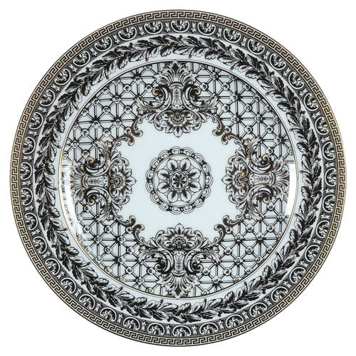 Marqueterie Salad Plate with 25th Anniversary Backstamp