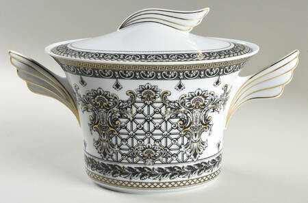 Marqueterie Tureen &  Lid