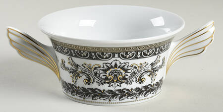 Marqueterie Flat Cream Soup Bowl