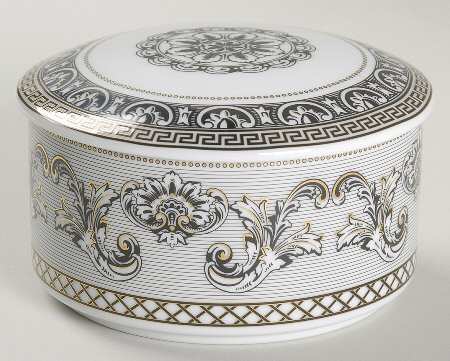 Marqueterie Round Box & Lid