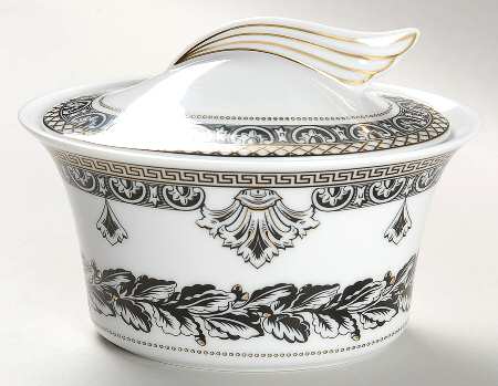Marqueterie Sugar Bowl & Lid