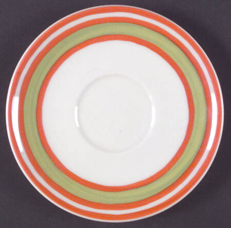 Trellis Orange Saucer