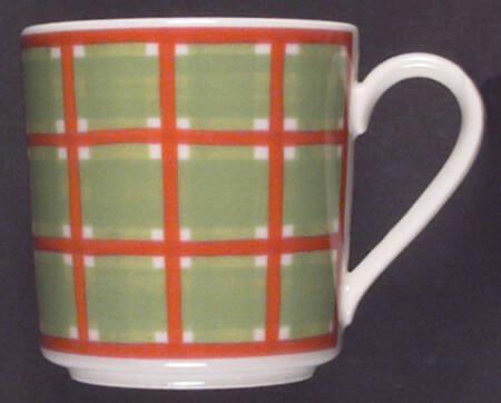 Trellis Orange Flat Cup