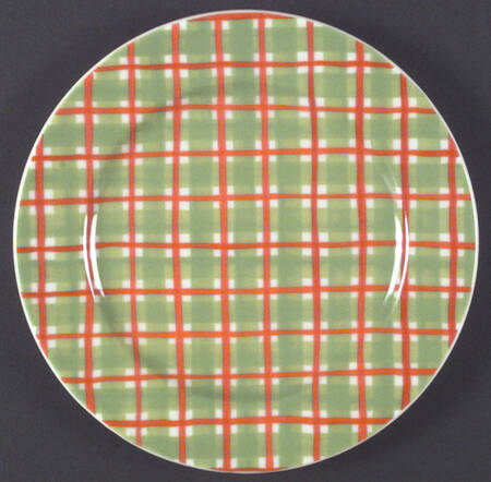 Trellis Orange Salad Plate