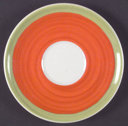 Trellis Orange Saucer for Flat Cup