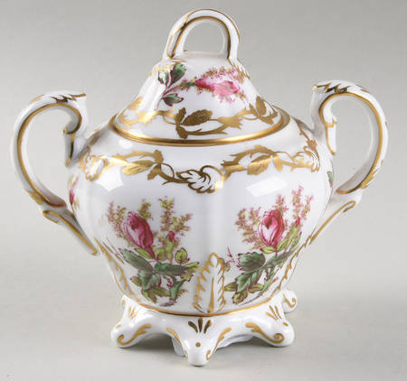 Moss Rose Sugar Bowl & Lid