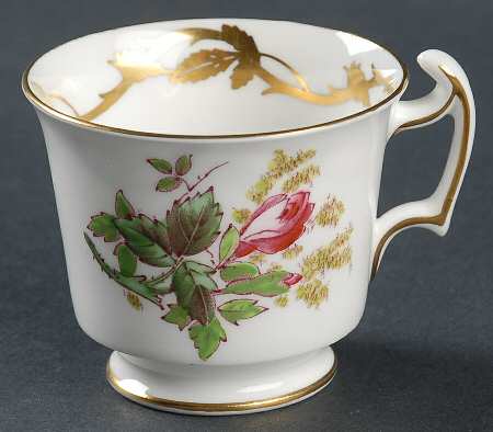 Moss Rose Footed Demitasse Cup