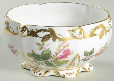 Moss Rose Open Sugar Bowl