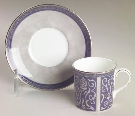 Byron Flat Demitasse Cup & Saucer Set
