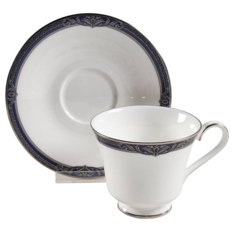Byron Footed Cup & Saucer Set