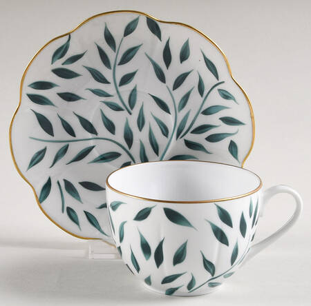 Olivier Vert Flat Cup & Saucer Set