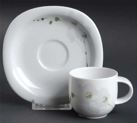Rangoon Flat Demitasse Cup & Saucer Set