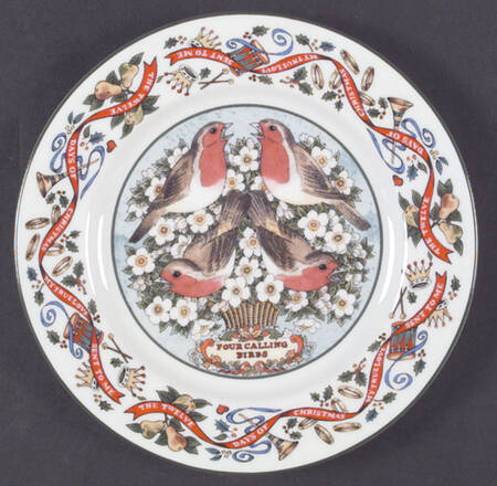 Twelve Days of Christmas Salad Plate