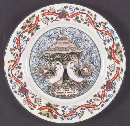 Twelve Days of Christmas Salad Plate